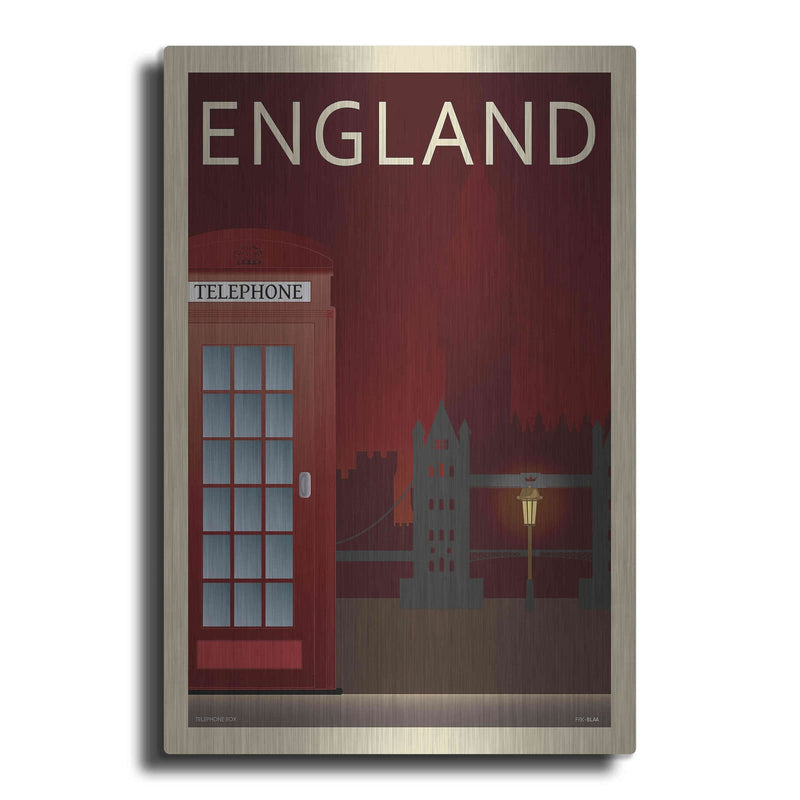 'Telephone Box' by Incado – Metal Wall Art