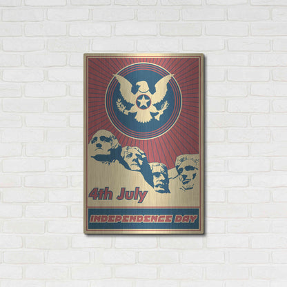 Luxe Metal Art 'Independence Day Rushmore' Metal Wall Art,24x36