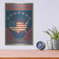 Luxe Metal Art 'Independence Day USA' Metal Wall Art,12x16