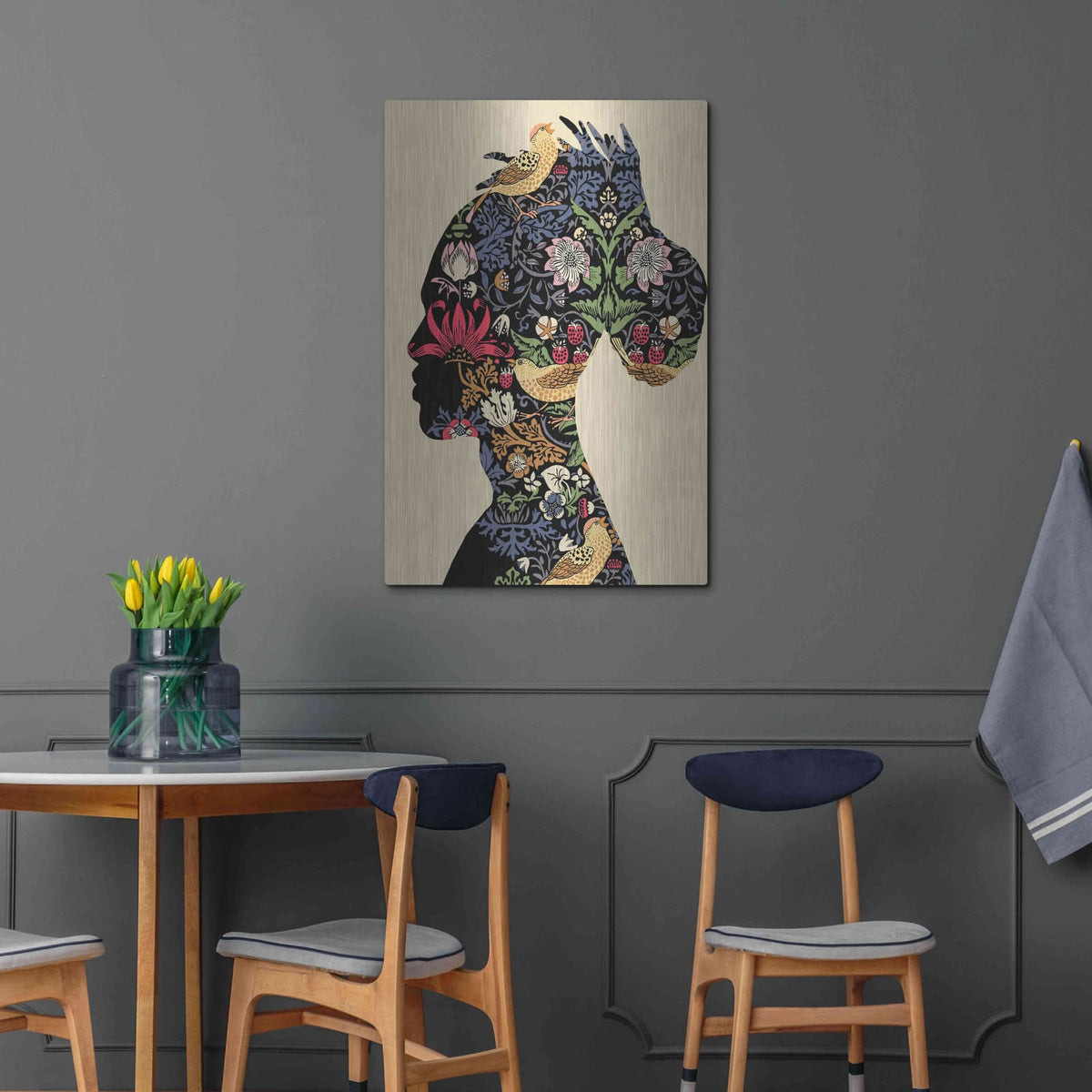 'Afro Man' by Ioana Horvat – Metal Wall Art, 24x36 room view