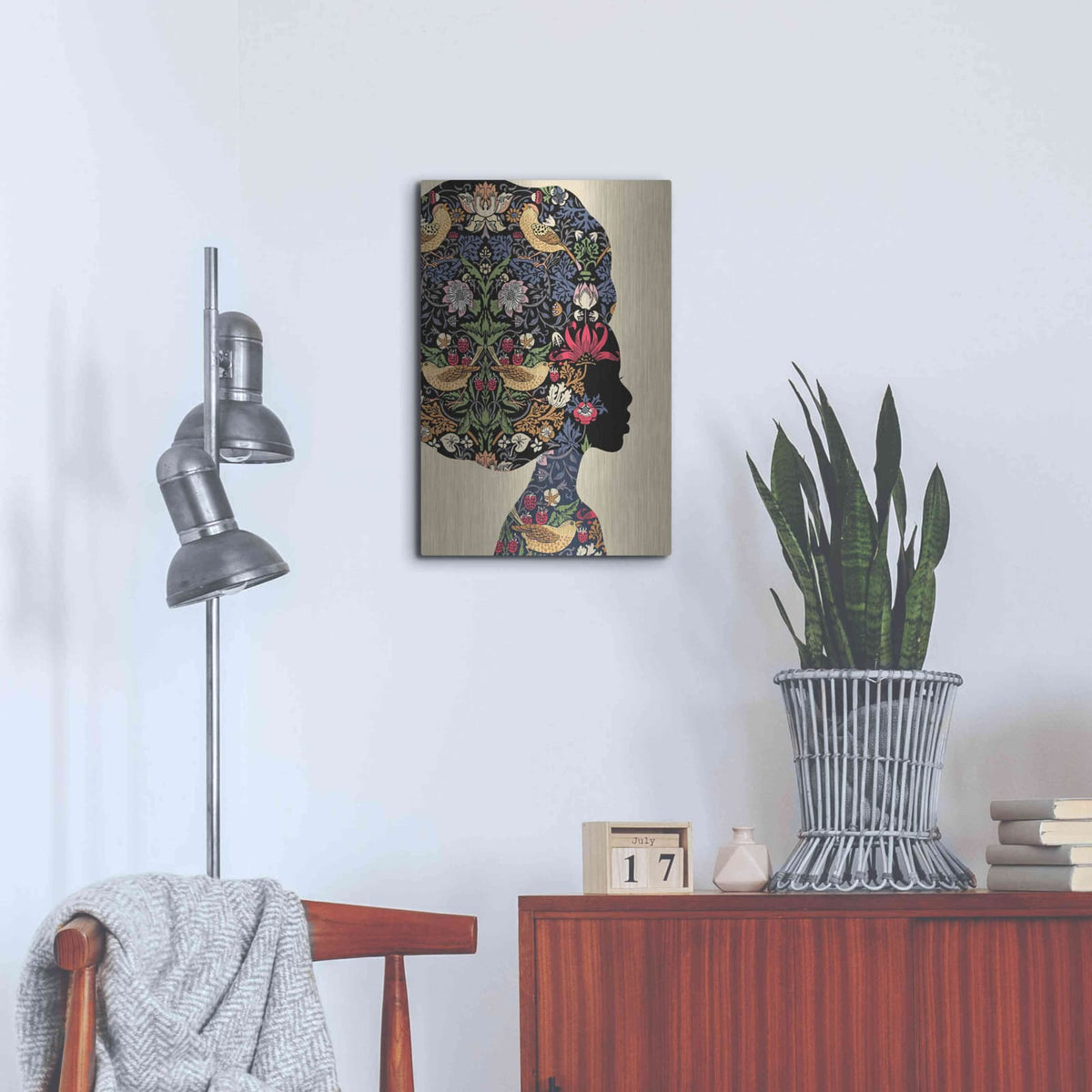'Afro Woman' by Ioana Horvat – Metal Wall Art, 16x24 room view