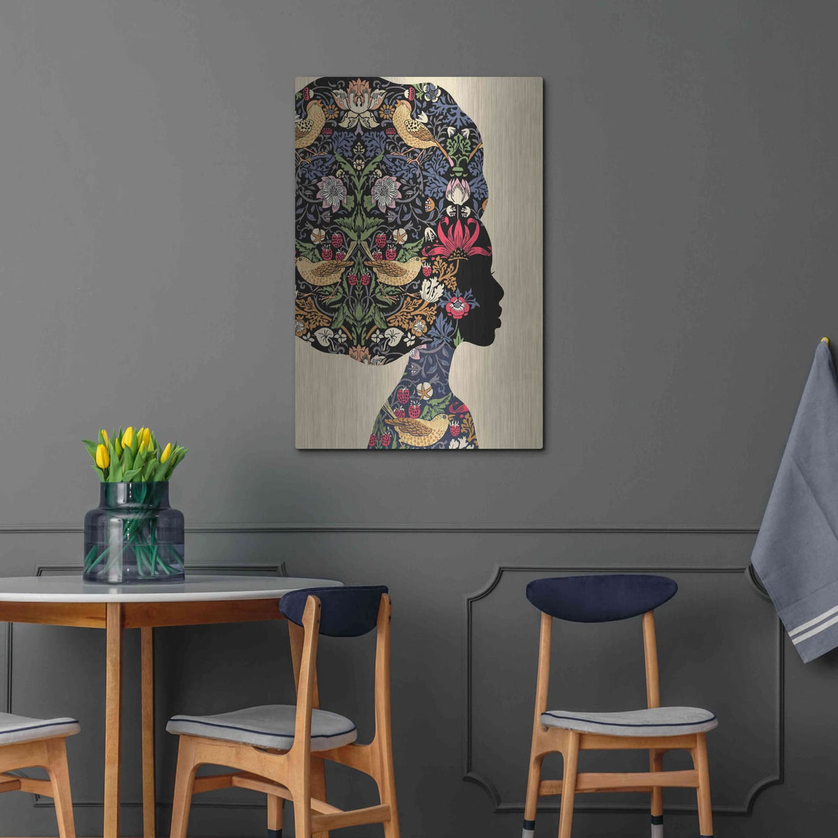 'Afro Woman' by Ioana Horvat – Metal Wall Art, 24x36 room view