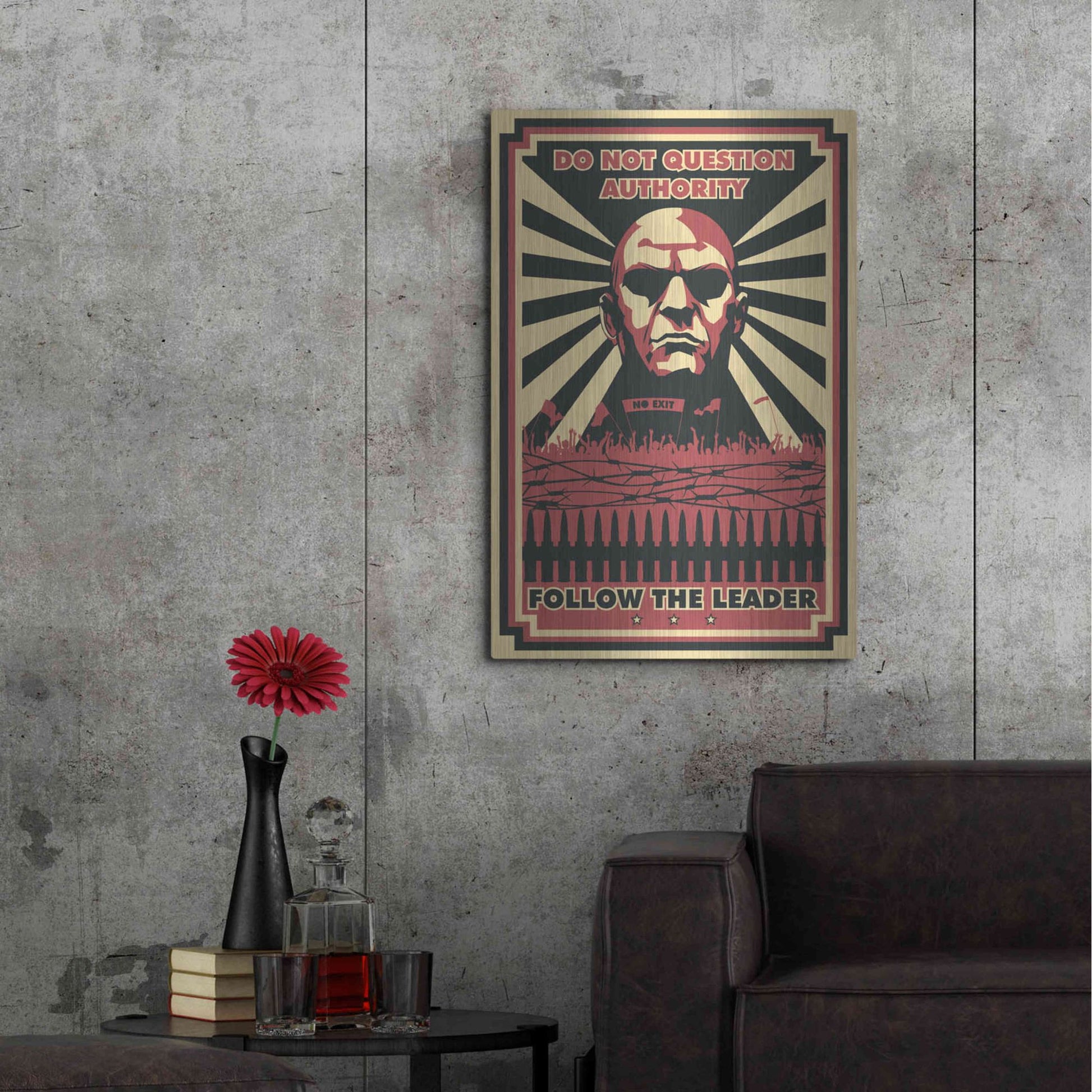 Luxe Metal Art 'Leader' Metal Wall Art,24x36