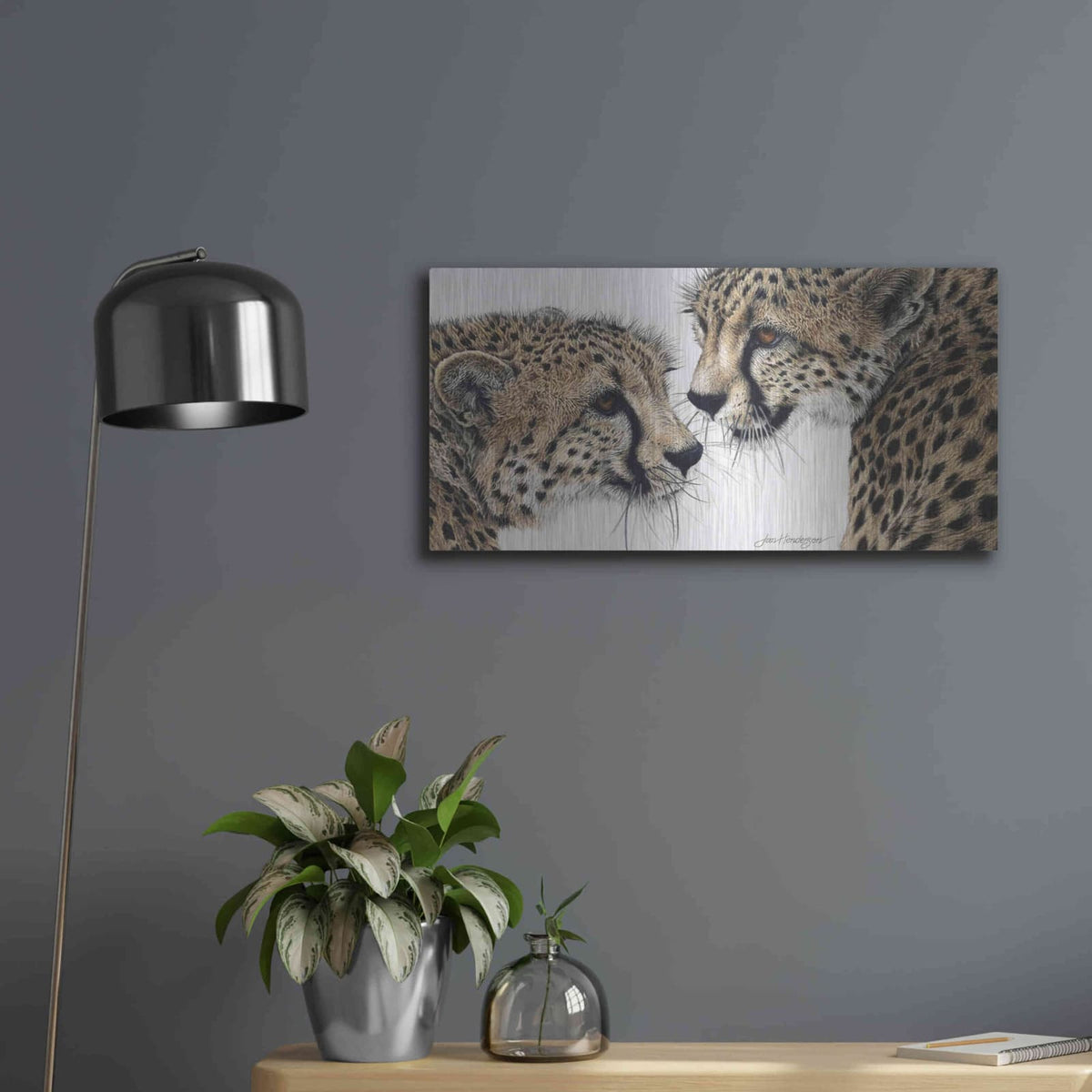 'A Special Bond' by Jan Henderson – Metal Wall Art, 24x12 room view