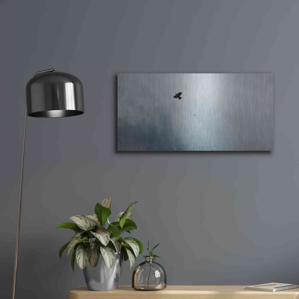 'Adventurous' by Luxe Metal Portfolio – Metal Wall Art, 24x12 room view