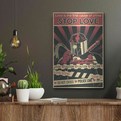 Luxe Metal Art 'Ministry of Love' Metal Wall Art,12x16