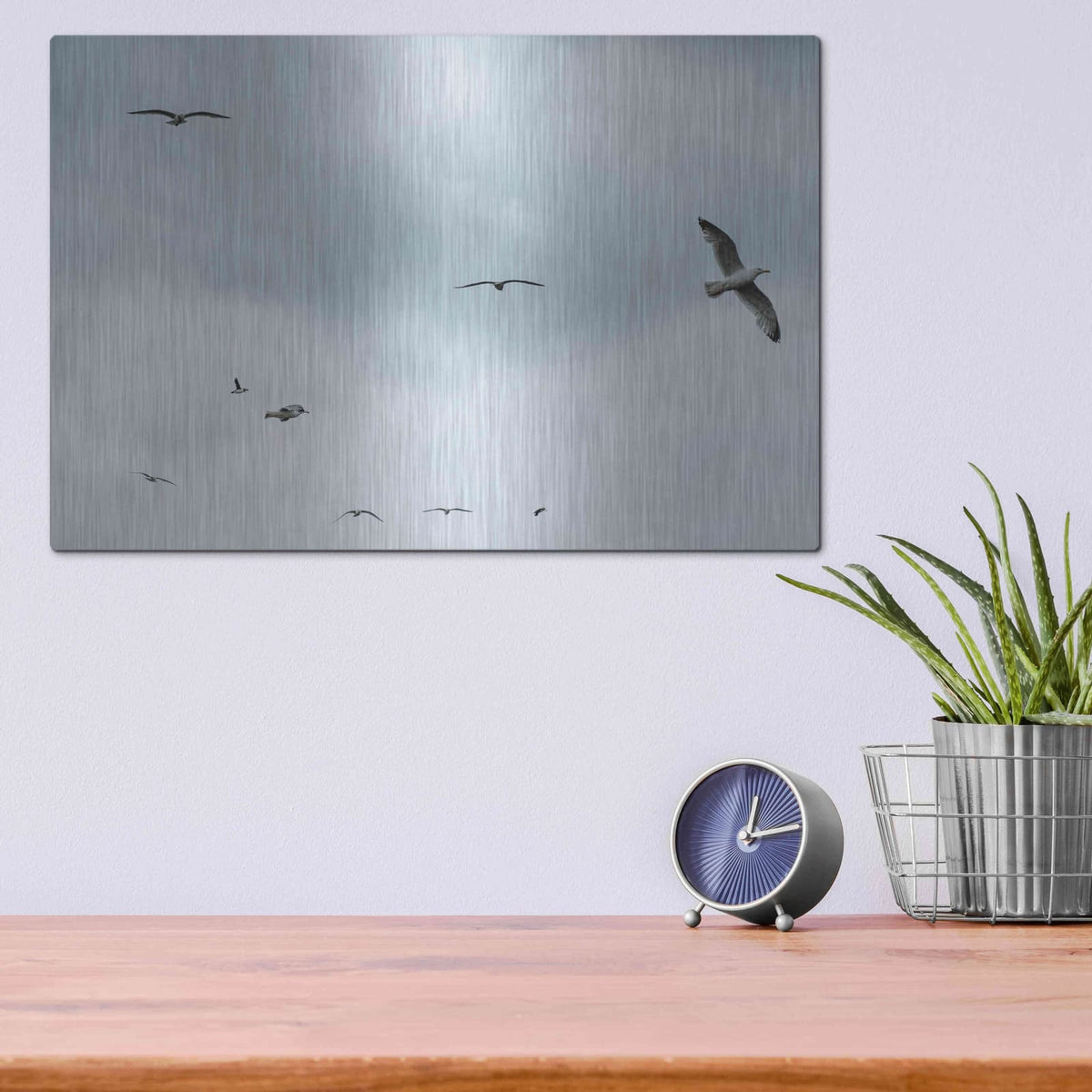 'Sky Patrol' by Luxe Metal Portfolio – Metal Wall Art, 16x12 room view