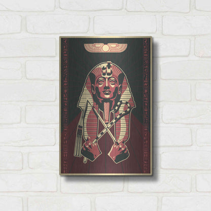 Luxe Metal Art 'Pharoah' Metal Wall Art,12x16