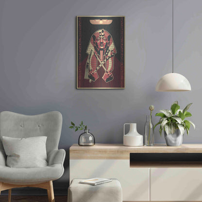 Luxe Metal Art 'Pharoah' Metal Wall Art,16x24