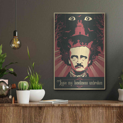 Luxe Metal Art 'Poe' Metal Wall Art,12x16