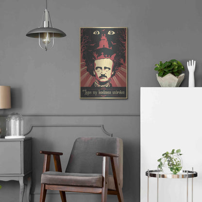 Luxe Metal Art 'Poe' Metal Wall Art,16x24