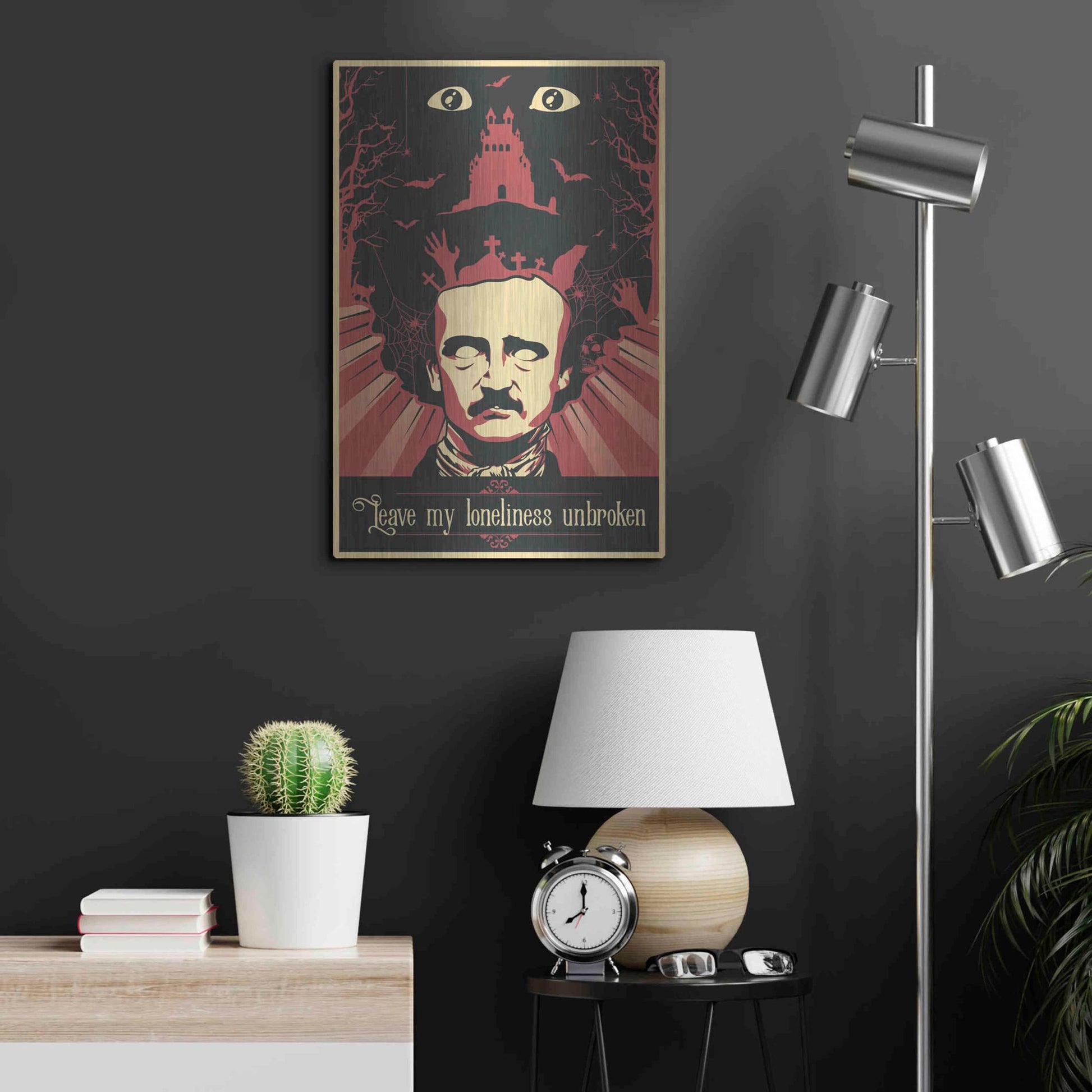 Luxe Metal Art 'Poe' Metal Wall Art,16x24