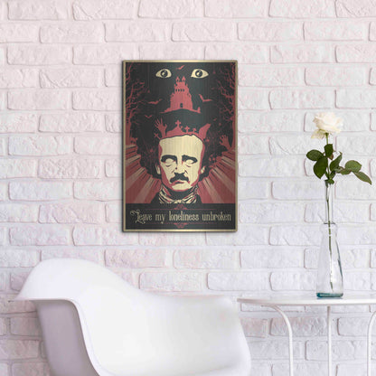 Luxe Metal Art 'Poe' Metal Wall Art,16x24