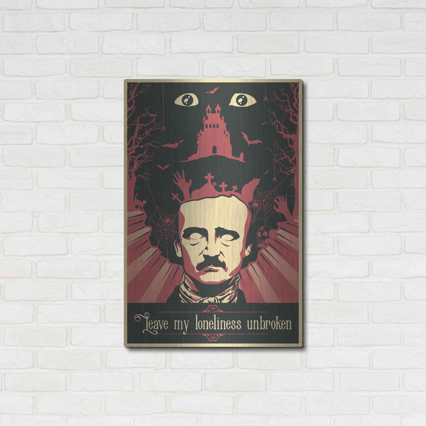 Luxe Metal Art 'Poe' Metal Wall Art,24x36