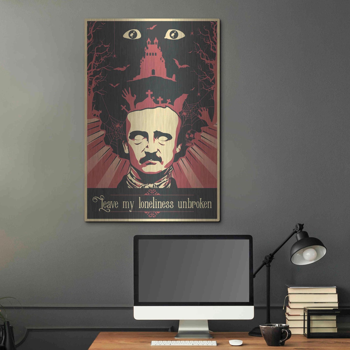 Luxe Metal Art 'Poe' Metal Wall Art,24x36