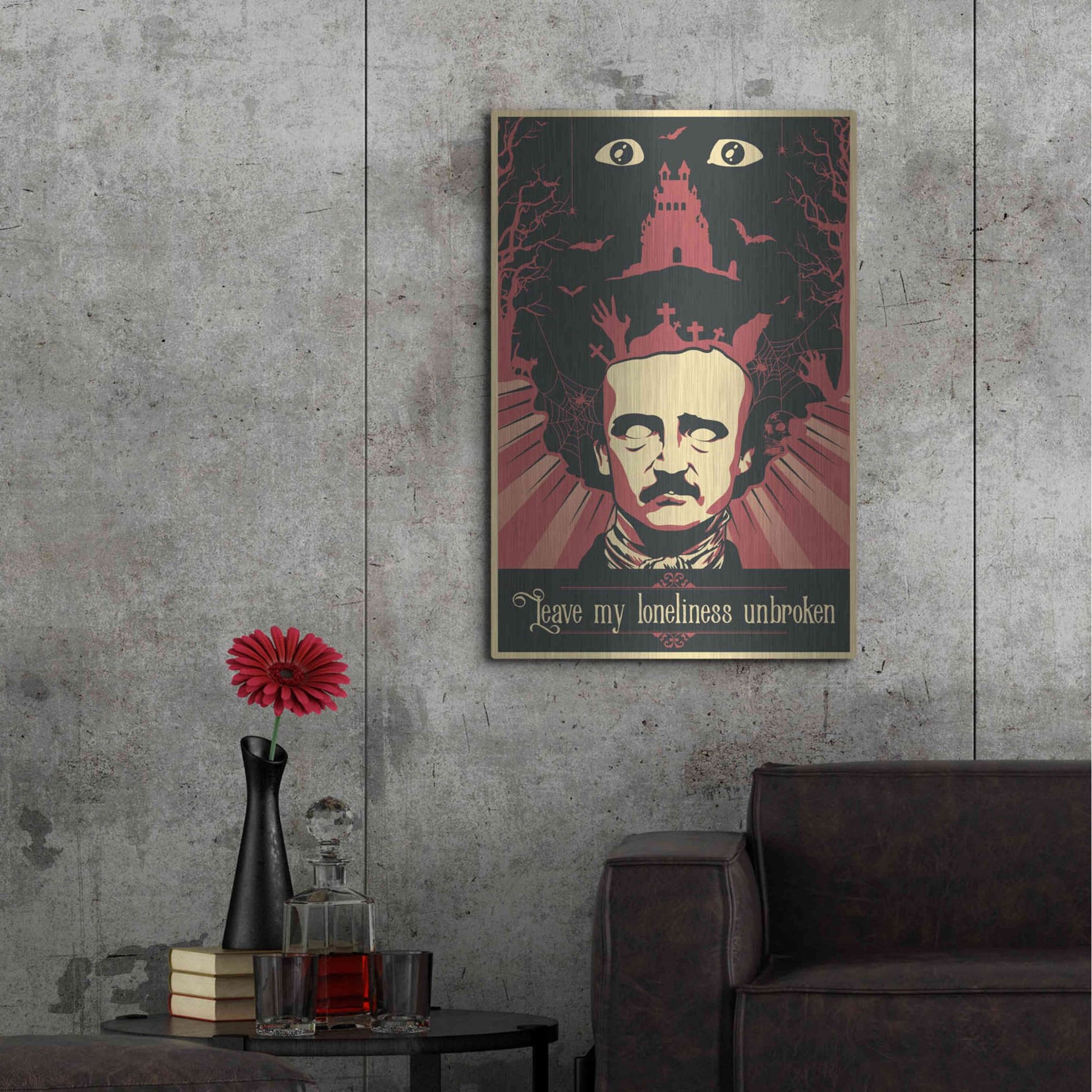 Luxe Metal Art 'Poe' Metal Wall Art,24x36