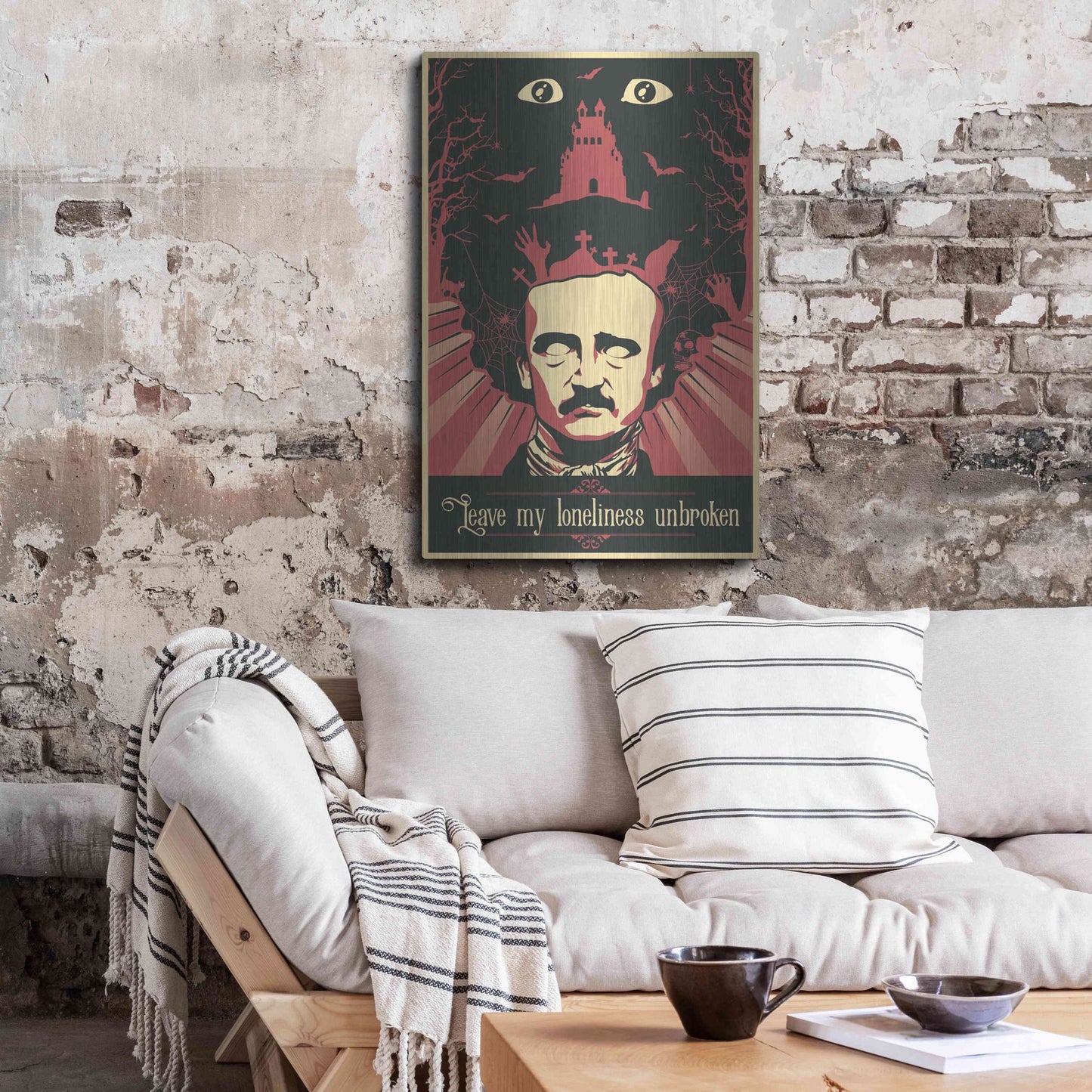 Luxe Metal Art 'Poe' Metal Wall Art,24x36