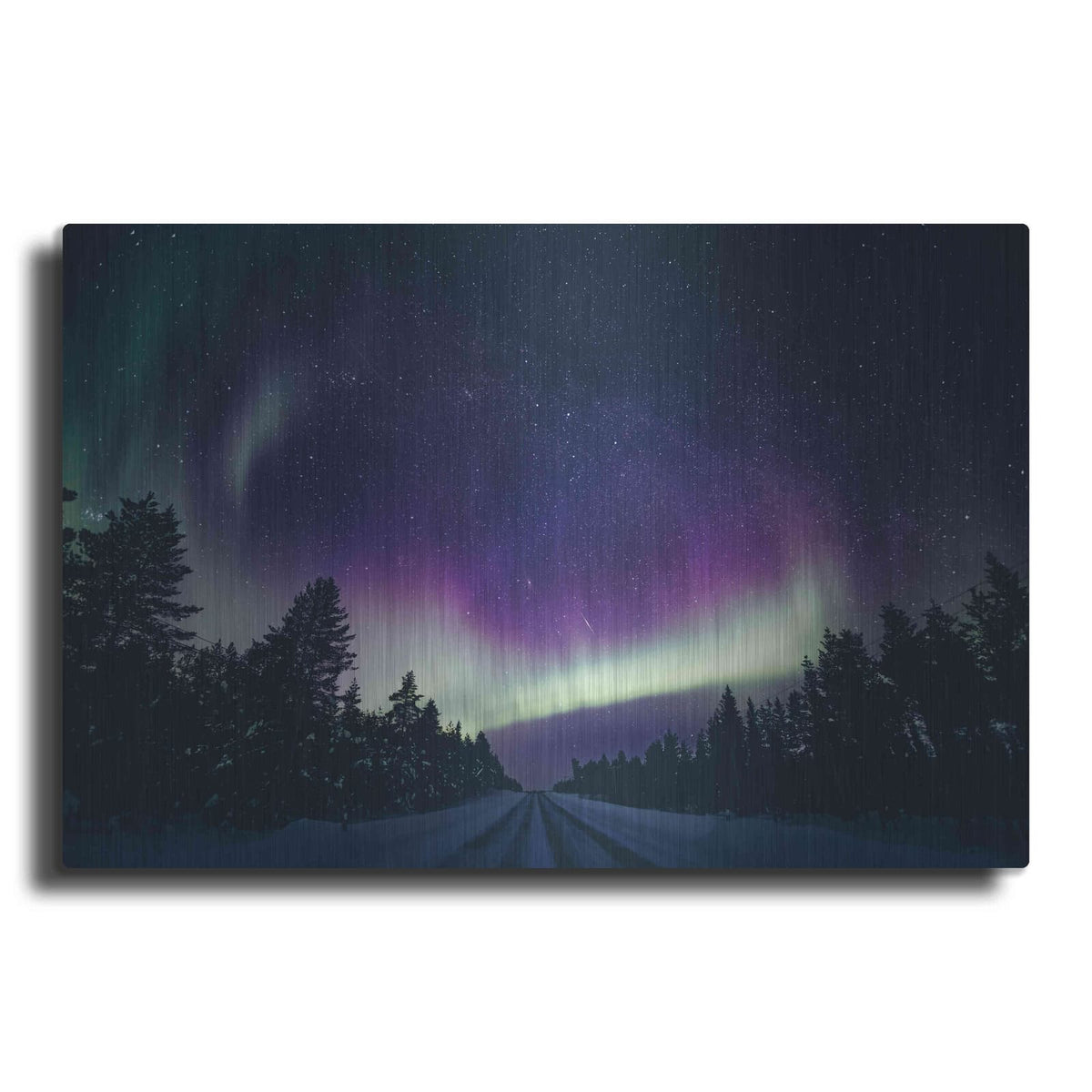 'Colorful Polar Arctic Northern Lights' by Luxe Metal Portfolio – Metal Wall Art
