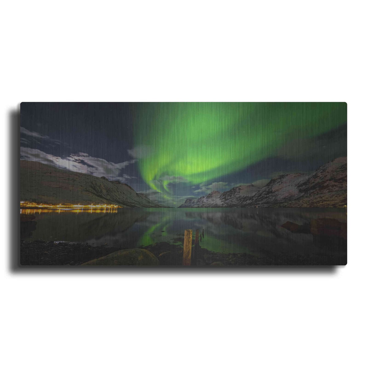 'Northern Lights 1' by Luxe Metal Portfolio – Metal Wall Art