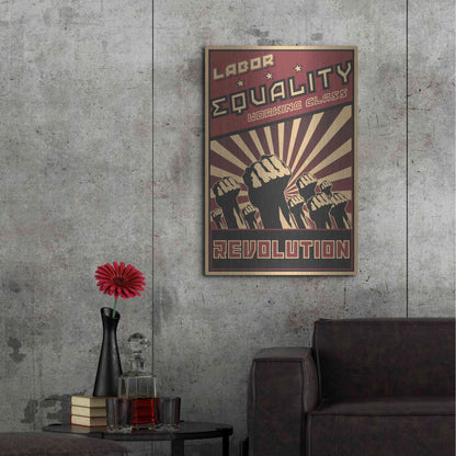 Luxe Metal Art 'Revolution' Metal Wall Art,24x36