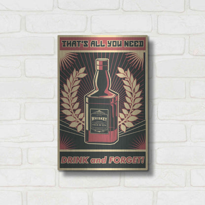 Luxe Metal Art 'Whiskey' Metal Wall Art,12x16