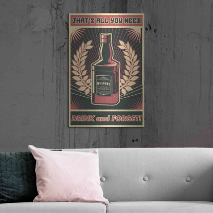 Luxe Metal Art 'Whiskey' Metal Wall Art,24x36