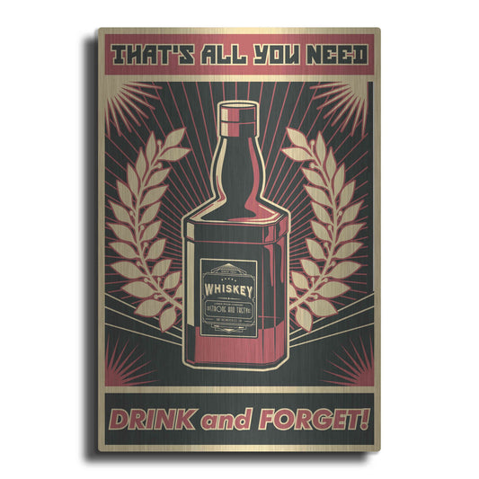 Luxe Metal Art 'Whiskey' Metal Wall Art