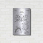 Luxe Metal Art 'Football Shoulder Pad Blueprint Patent White' Metal Wall Art,16x24