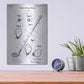 Luxe Metal Art 'Golf Club Vintage Blueprint Patent White' Metal Wall Art,12x16