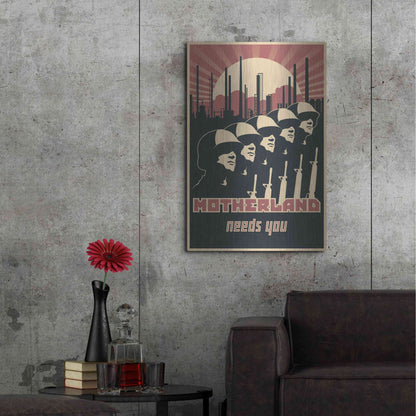 Luxe Metal Art 'Motherland Needs You' Metal Wall Art,24x36