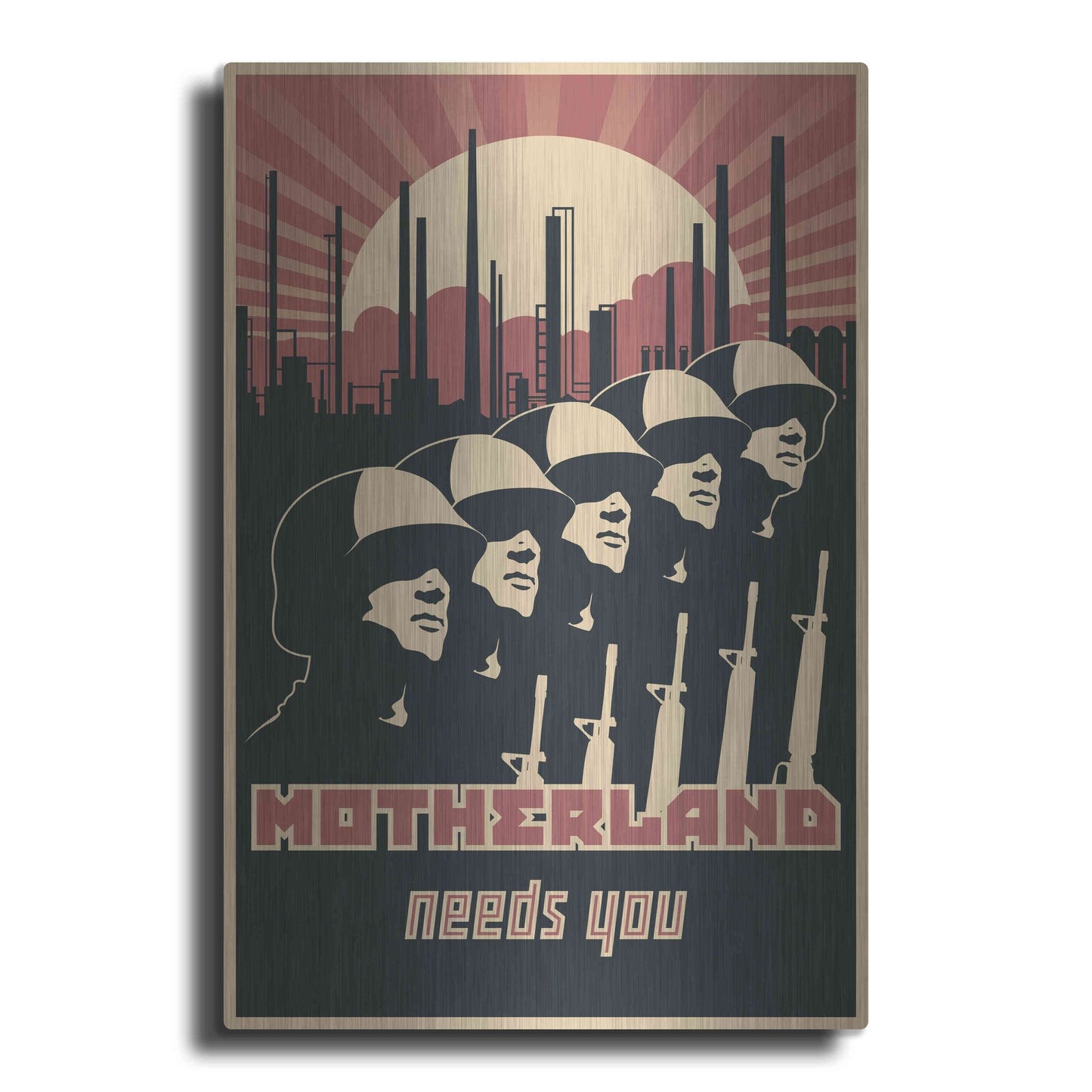 Luxe Metal Art 'Motherland Needs You' Metal Wall Art