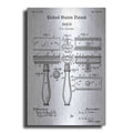 Luxe Metal Art 'Razor Vintage Patent White' Metal Wall Art
