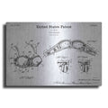 Luxe Metal Art 'Push-up Bra Blueprint Patent White' Metal Wall Art