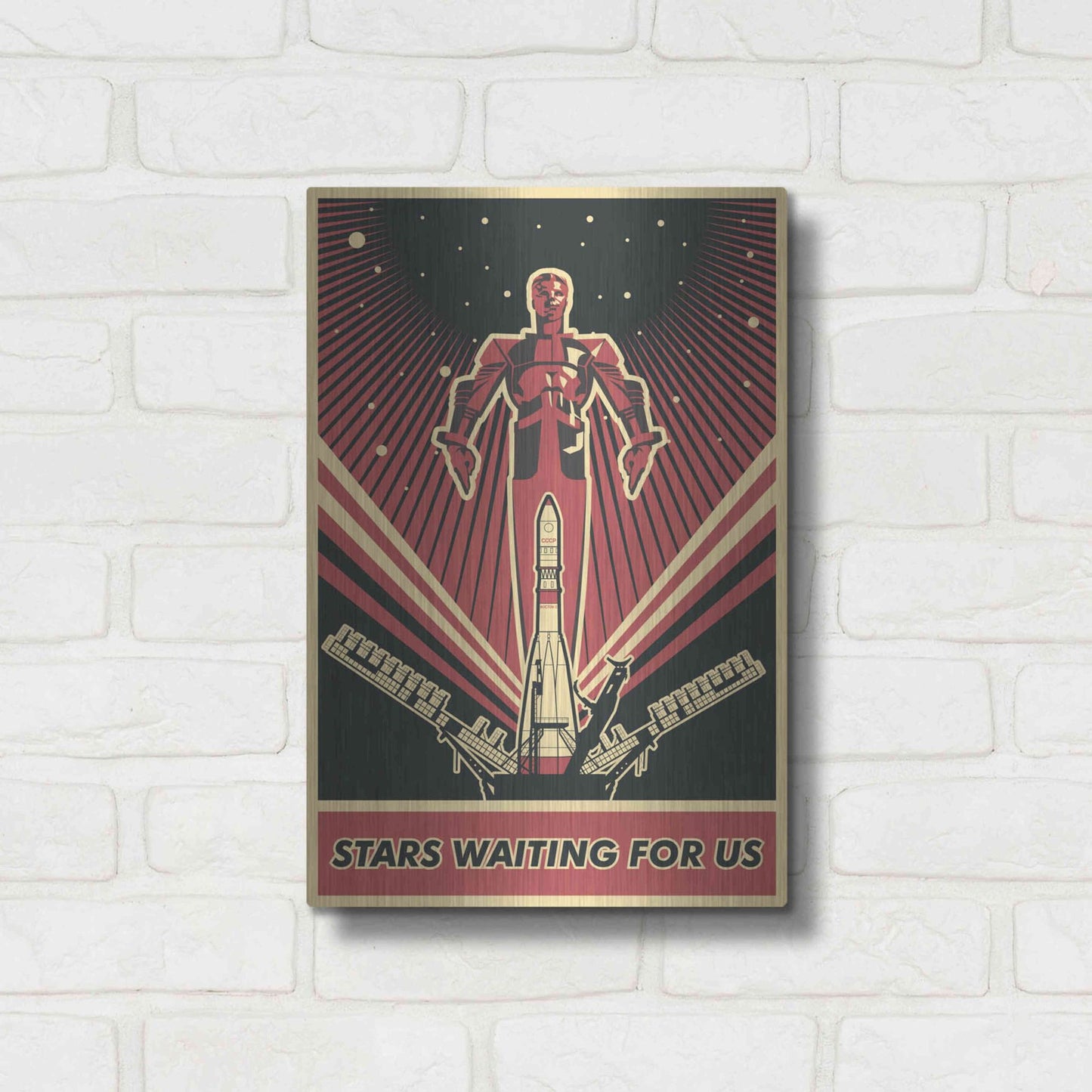 Luxe Metal Art 'Stars' Metal Wall Art,12x16