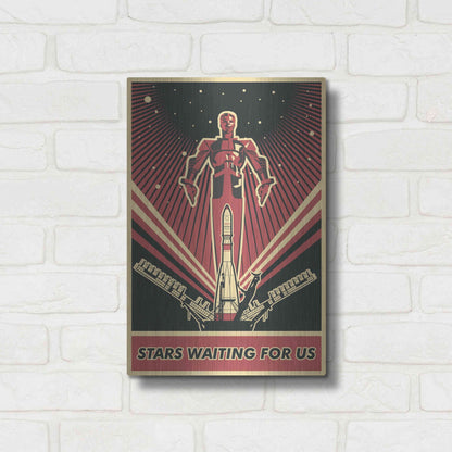 Luxe Metal Art 'Stars' Metal Wall Art,12x16