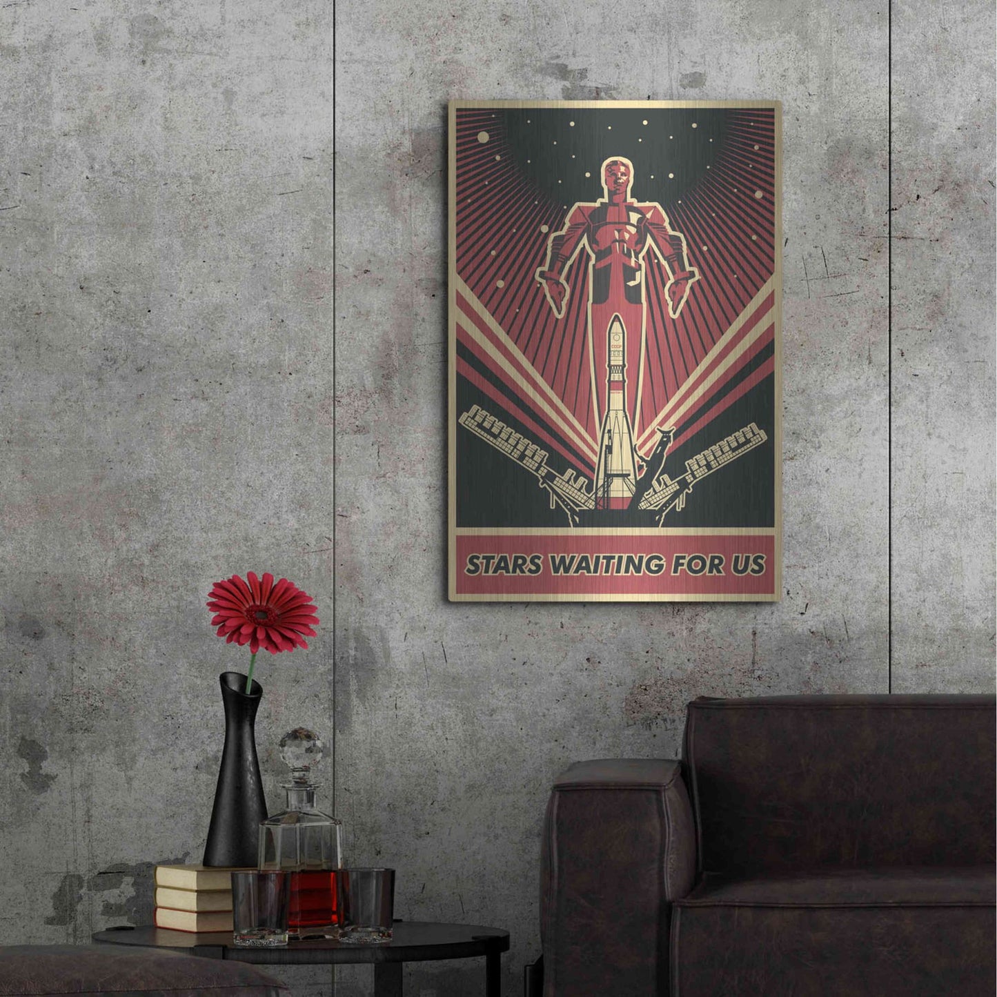 Luxe Metal Art 'Stars' Metal Wall Art,24x36