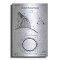 Luxe Metal Art 'Fireman's Hat Blueprint Patent White' Metal Wall Art