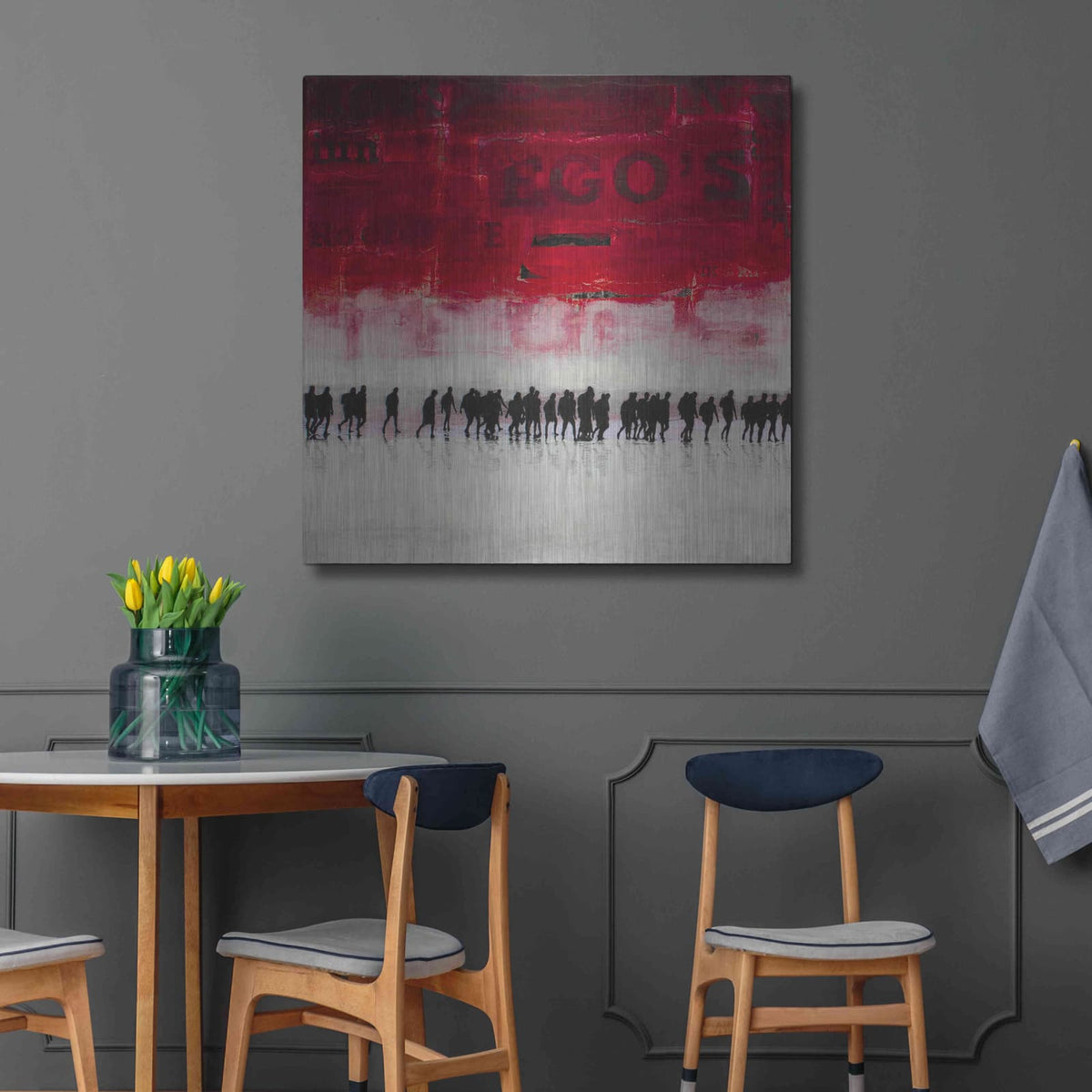 'Ego'S' by DB Waterman – Metal Wall Art, 36x36 room view