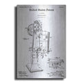 Luxe Metal Art 'Ice Cream Machine Blueprint Patent White' Metal Wall Art