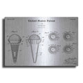 Luxe Metal Art 'Ice Cream Cone Blueprint Patent White' Metal Wall Art
