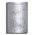 Luxe Metal Art 'Integrated Circuit Blueprint Patent White' Metal Wall Art