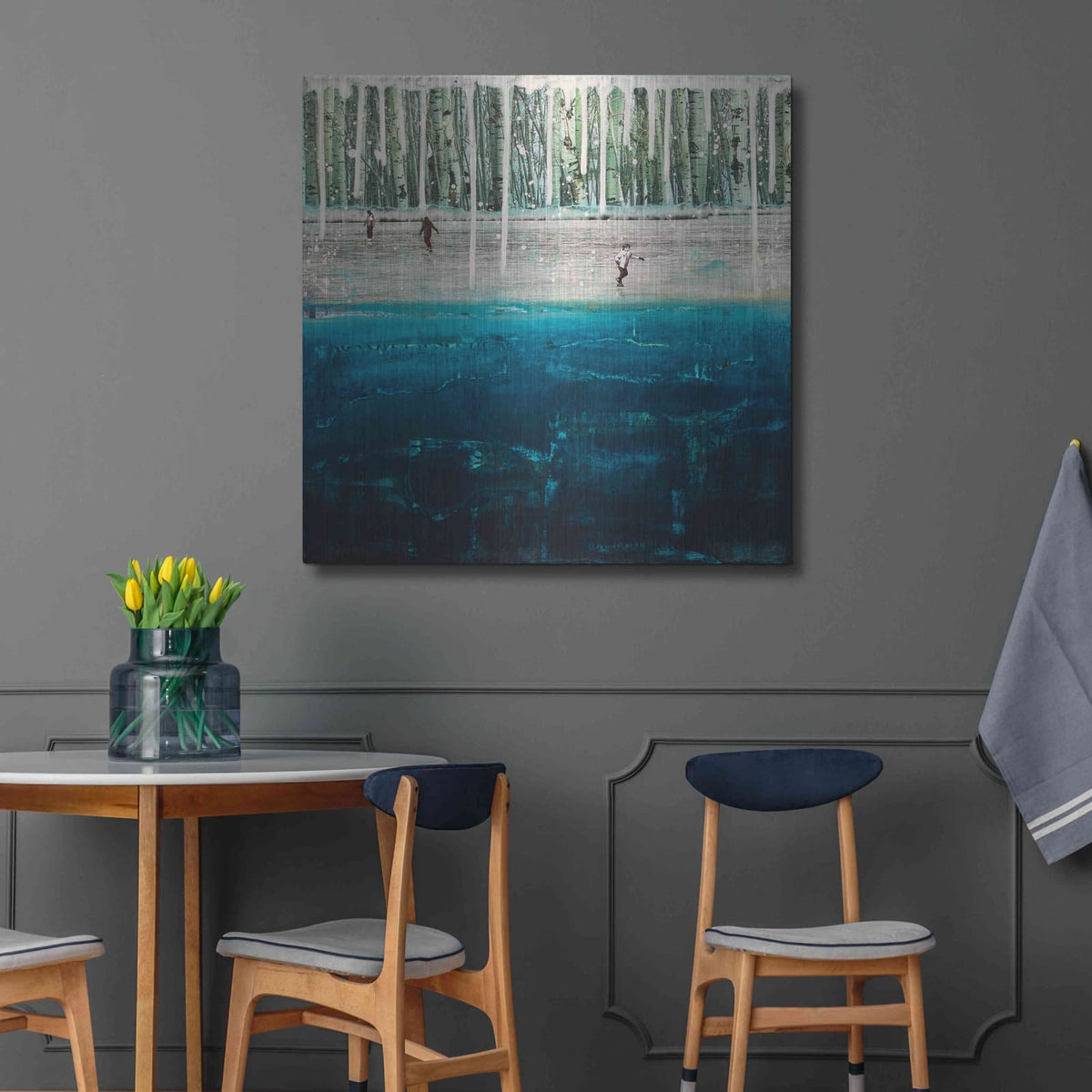 'Freezing' by DB Waterman – Metal Wall Art, 36x36 room view