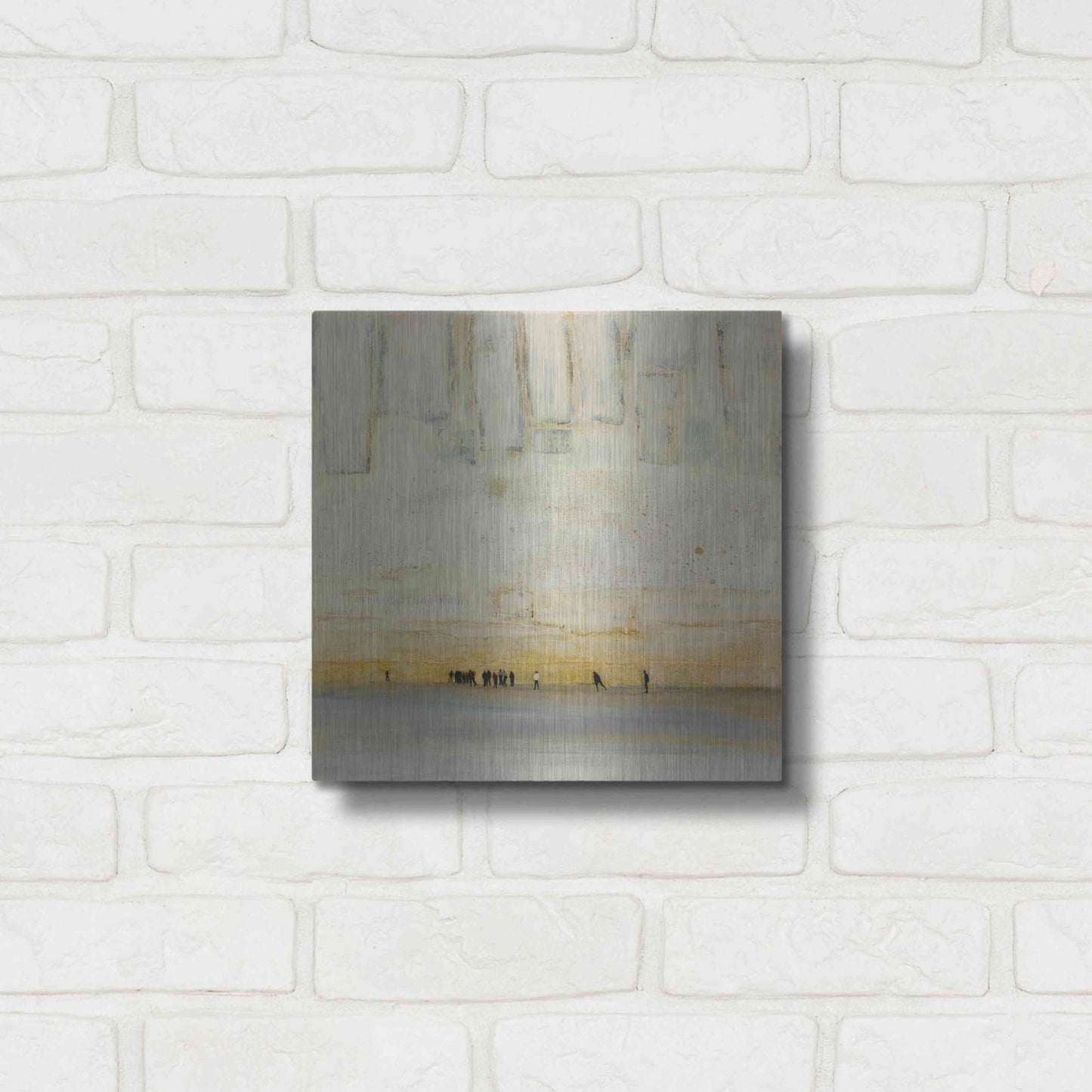 Luxe Metal Art 'No Finish Line' by DB Waterman, Metal Wall Art,12x12