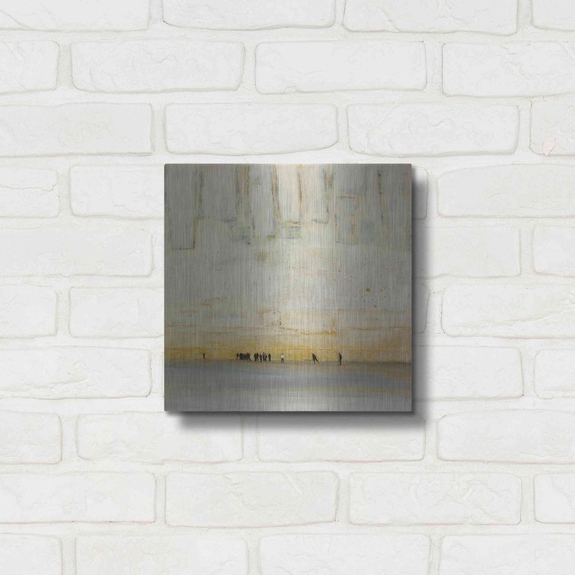 Luxe Metal Art 'No Finish Line' by DB Waterman, Metal Wall Art,12x12