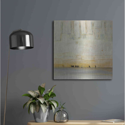 Luxe Metal Art 'No Finish Line' by DB Waterman, Metal Wall Art,24x24