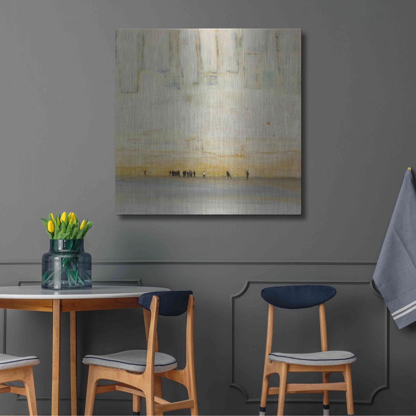 Luxe Metal Art 'No Finish Line' by DB Waterman, Metal Wall Art,36x36