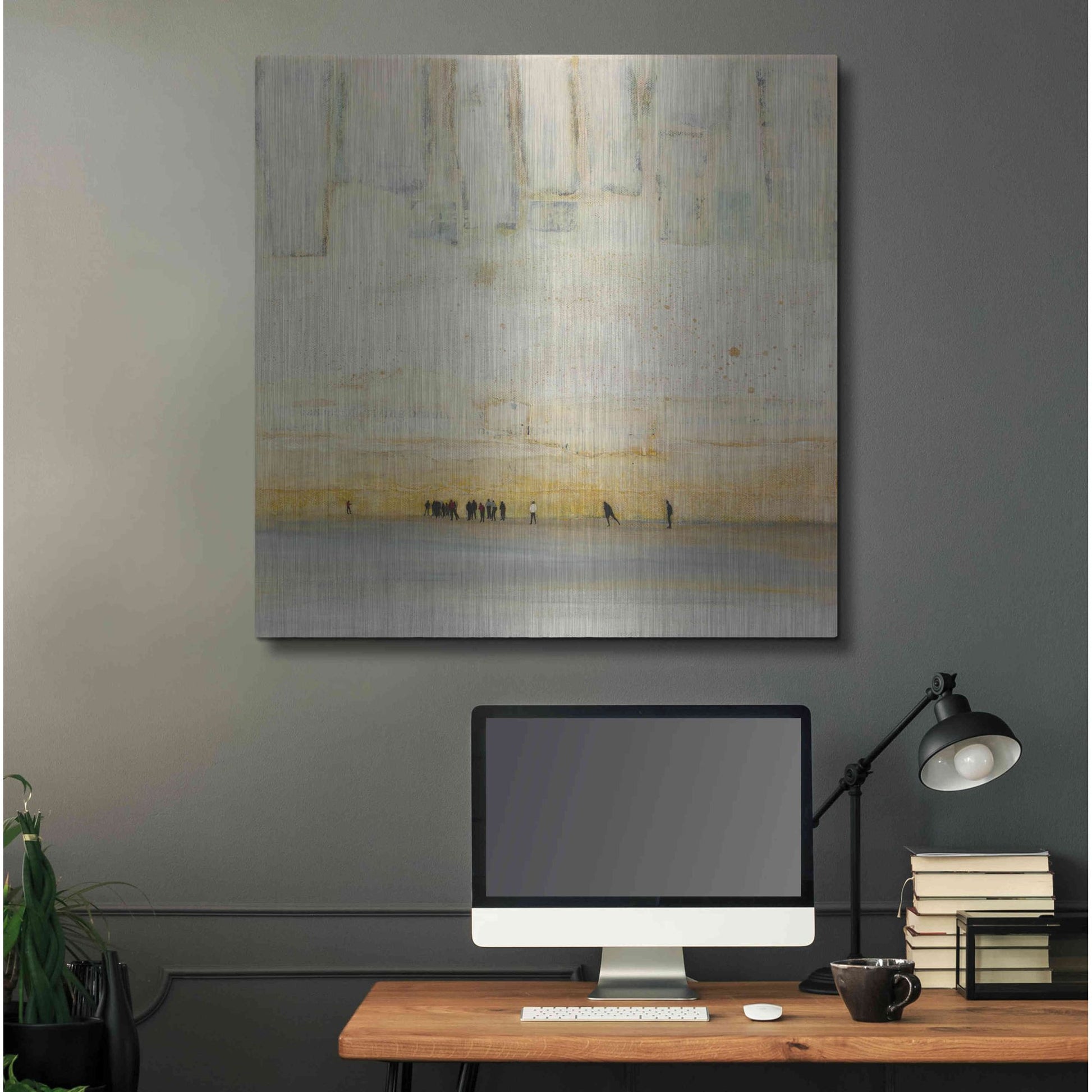 Luxe Metal Art 'No Finish Line' by DB Waterman, Metal Wall Art,36x36