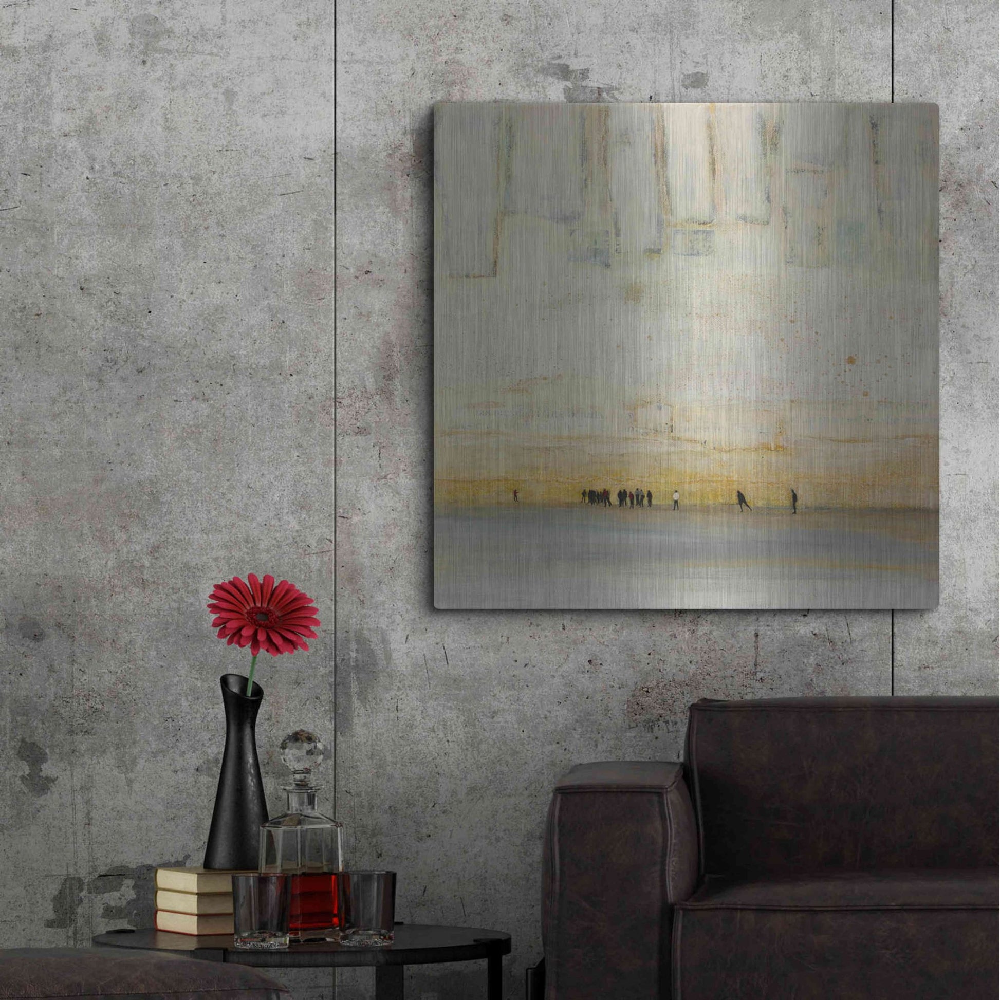 Luxe Metal Art 'No Finish Line' by DB Waterman, Metal Wall Art,36x36