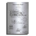 Luxe Metal Art 'Motor Hair Clipper Blueprint Patent White' Metal Wall Art