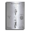 Luxe Metal Art 'Ophthalmoscope Blueprint Patent White' Metal Wall Art